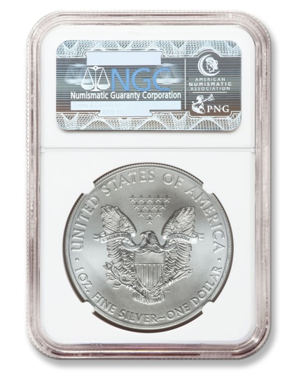2014 Silver Eagle (Elizabeth Jones Signature) NGC MS-70