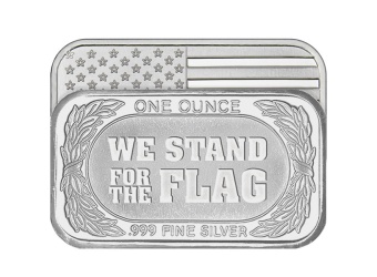 1 oz We Stand for the Flag Silver Bar