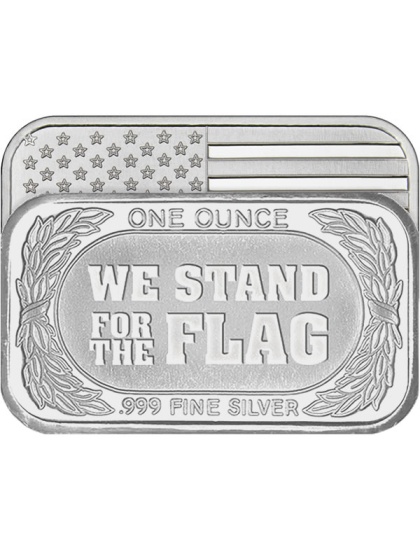 1 oz We Stand for the Flag Silver Bar