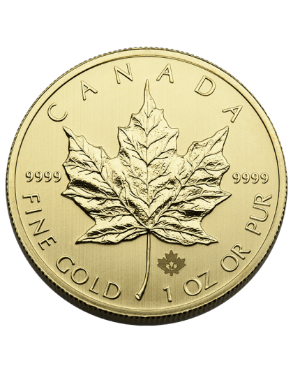 CANADIAN GOLD 1 OZ CANADIAN GOLD MAPLE LEAF .9999 FINE BU
