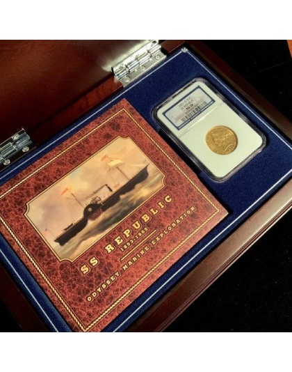 1851-O $10 Liberty S.S. Republic AU58 NGC