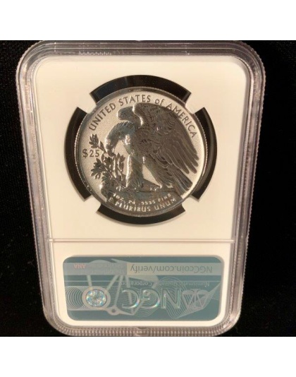 2019-W $25 Palladium Eagle PR70 HR Reverse PCGS