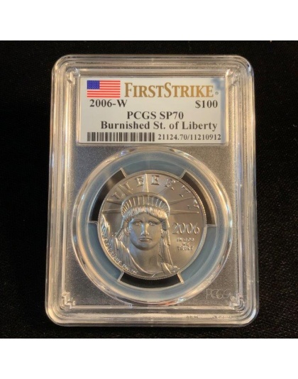 2006-W $100 Platinum Eagle Burnished SP70 PCGS