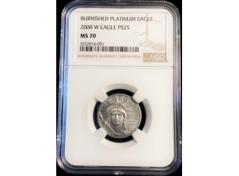 2008-W $25 PAE MS70 NGC