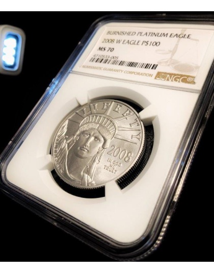2008-W $100 Platinum Burnished MS70 NGC