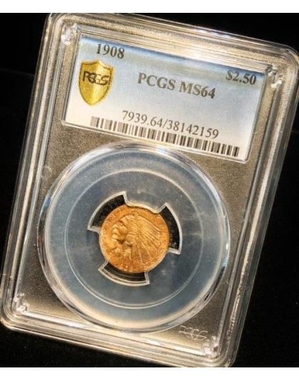 1908 $2.50 Indian Gold MS64 PCGS