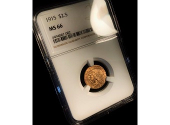 1915 $2.50 Indian Gold MS66 PCGS