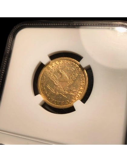 1882-CC $5 Liberty Gold AU58 NGC