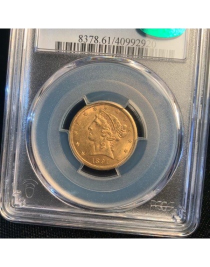 1891-CC $5 Liberty Gold MS61 CAC PCGS
