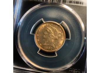 1891-CC $5 Liberty Gold MS62 PCGS