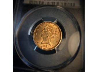1891-CC $5 Liberty Gold MS64 CAC PCGS