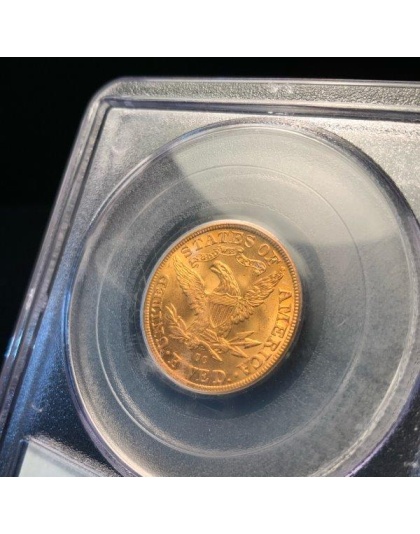 1891-CC $5 Liberty Gold MS64 PCGS
