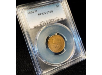 1854-O $3 Princess VF30 PCGS