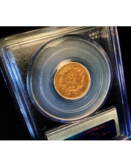 1859 $3 Princess AU55 PCGS