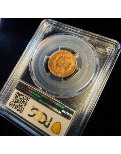 1860 $3 Princess AU58 PCGS