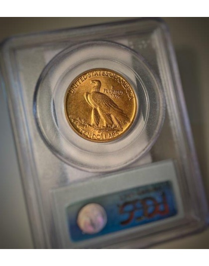 1908-D $10 Indian Gold No Motto MS64 PCGS