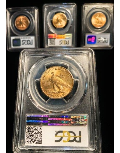 1908 $10 Indian Gold w/Motto MS64+ CAC PCGS