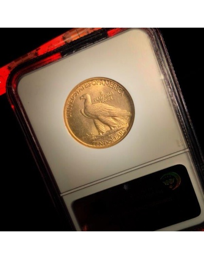 1908 $10 Indian Gold No Motto MS65 NGC