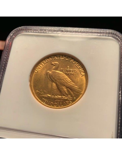 1908 $10 Indian Gold No Motto MS65 NGC