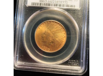 1909-D $10 Indian Gold MS64 PCGS