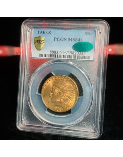 1930-S $10 Indian Gold MS64+ CAC PCGS
