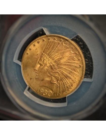 1930-S $10 Indian Gold MS64+ CAC PCGS