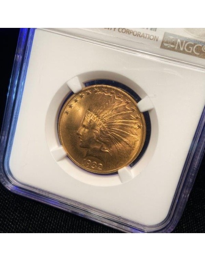 1932 $10 Indian Gold MS65+ NGC