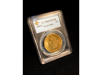 1854-S $20 Liberty MS63 PCGS
