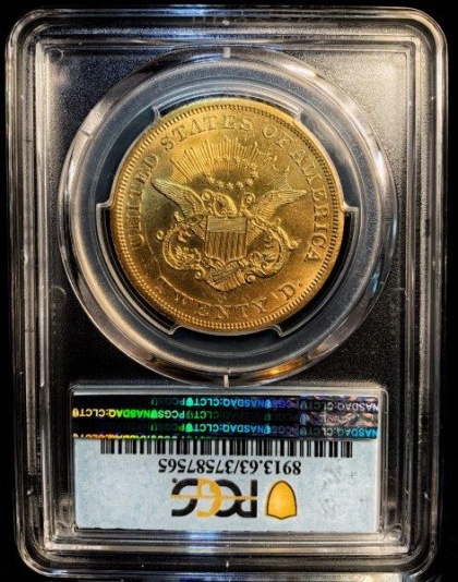 1854-S $20 Liberty MS63 PCGS