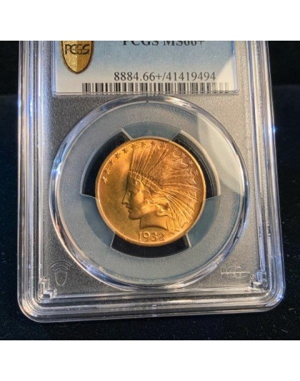 1932 $10 Indian Gold MS66+ PCGS