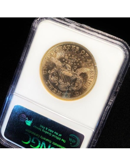 1867 $20 Liberty MS62 NGC