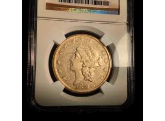 1871-CC $20 Liberty XF45 NGC