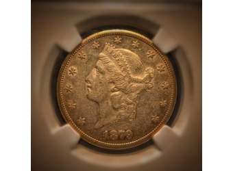1879-CC $20 Liberty AU55 NGC
