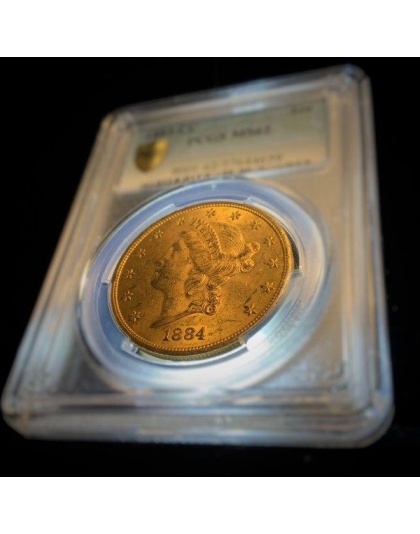 1884-CC $20 Liberty MS62 PCGS