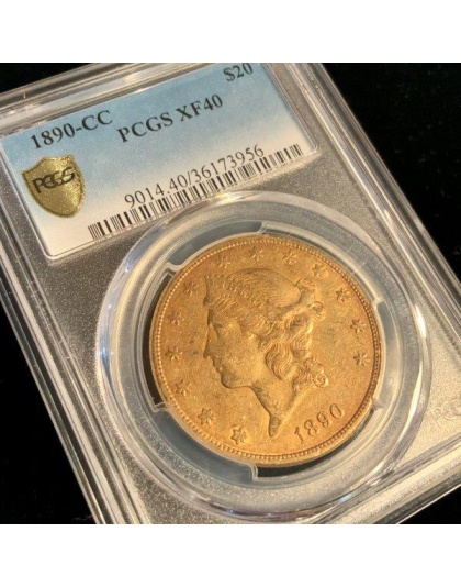 1890-CC $20 Liberty XF40 PCGS