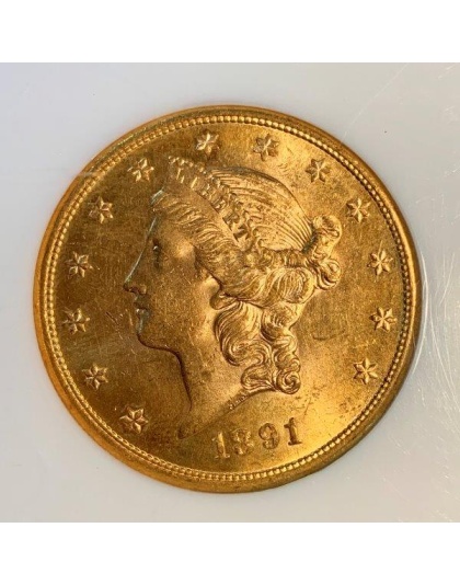 1891-S $20 Liberty MS64 NGC