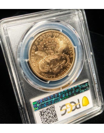 1896 $20 Liberty MS62PL CAC PCGS