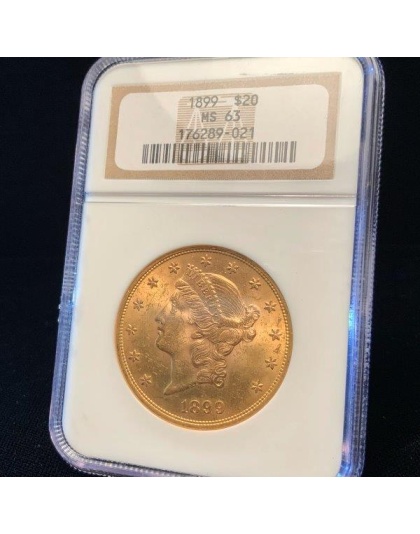1899 $20 Liberty MS63 NGC