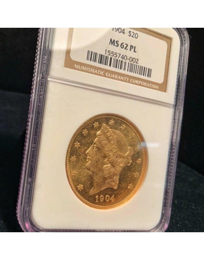 1904 $20 Liberty MS62PL NGC