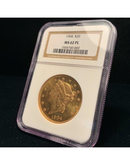 1904 $20 Liberty MS62PL NGC