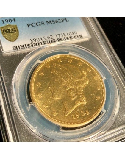 1904 $20 Liberty MS62PL PCGS