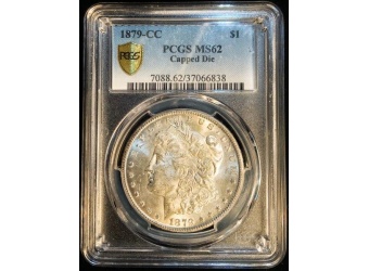 1879-CC Morgan MS62 Capped Die