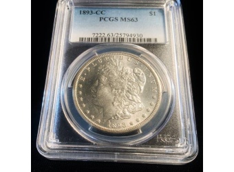 1893-CC Morgan MS63