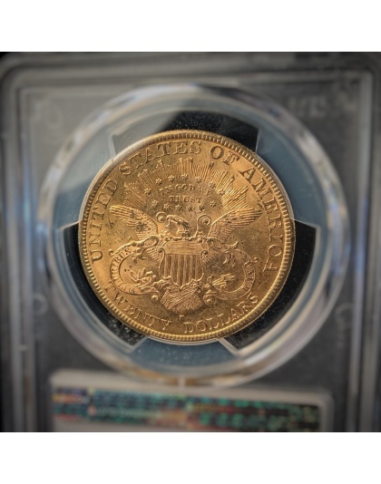 1892-S $20 Libery MS63+CAC