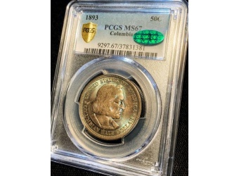 1893 Columbia MS67 CAC PCGS