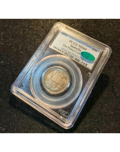 1893 Isabella MS66 CAC PCGS
