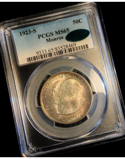 1923-S Monroe MS65 CAC PCGS