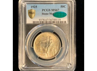 1925 Stone Mountain MS67 CAC PCGS