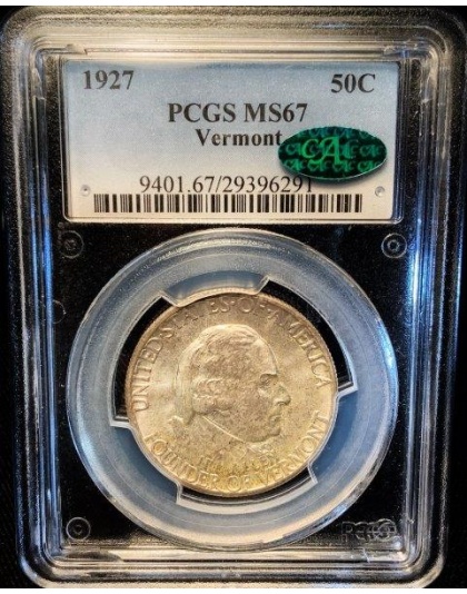 1927 Vermont MS67 CAC PCGS