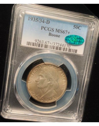 1935/34 Boone MS67+ CAC PCGS